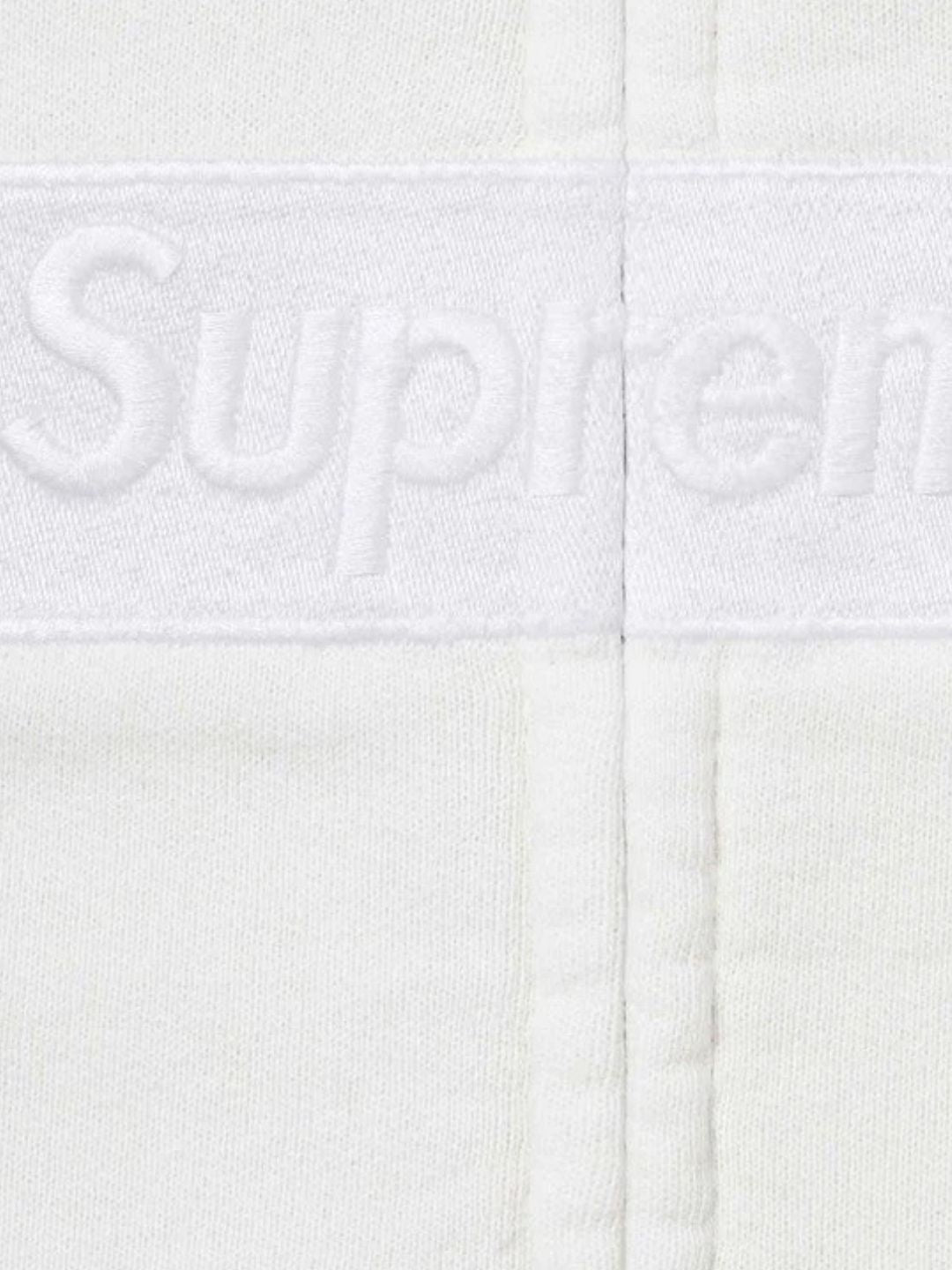 Supreme MM6 Maison Margiela Box Logo Zip Up Hooded Sweatshirt White | ResellZone