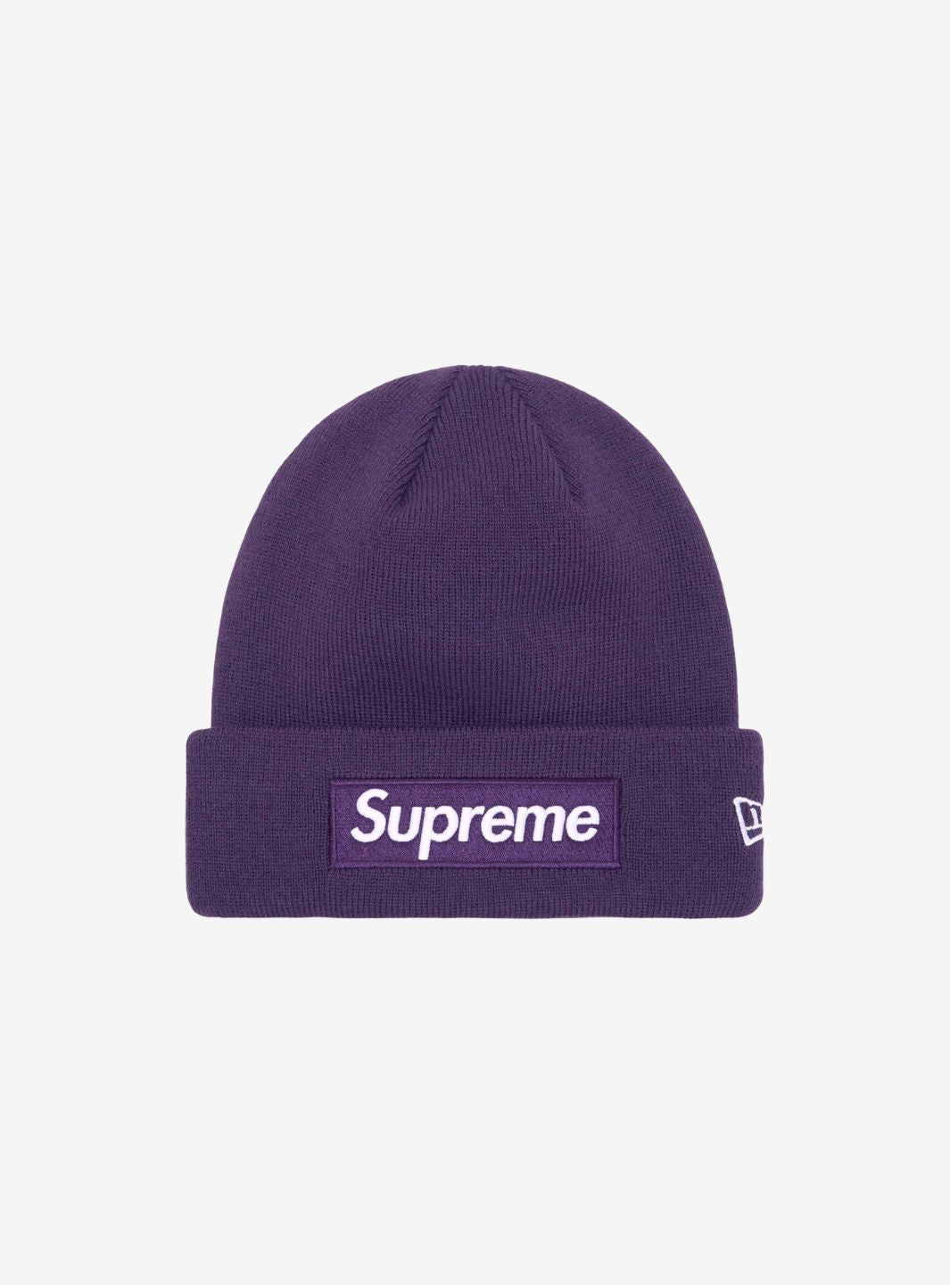 Supreme New Era Box Logo Beanie Dark Purple (FW23) | ResellZone
