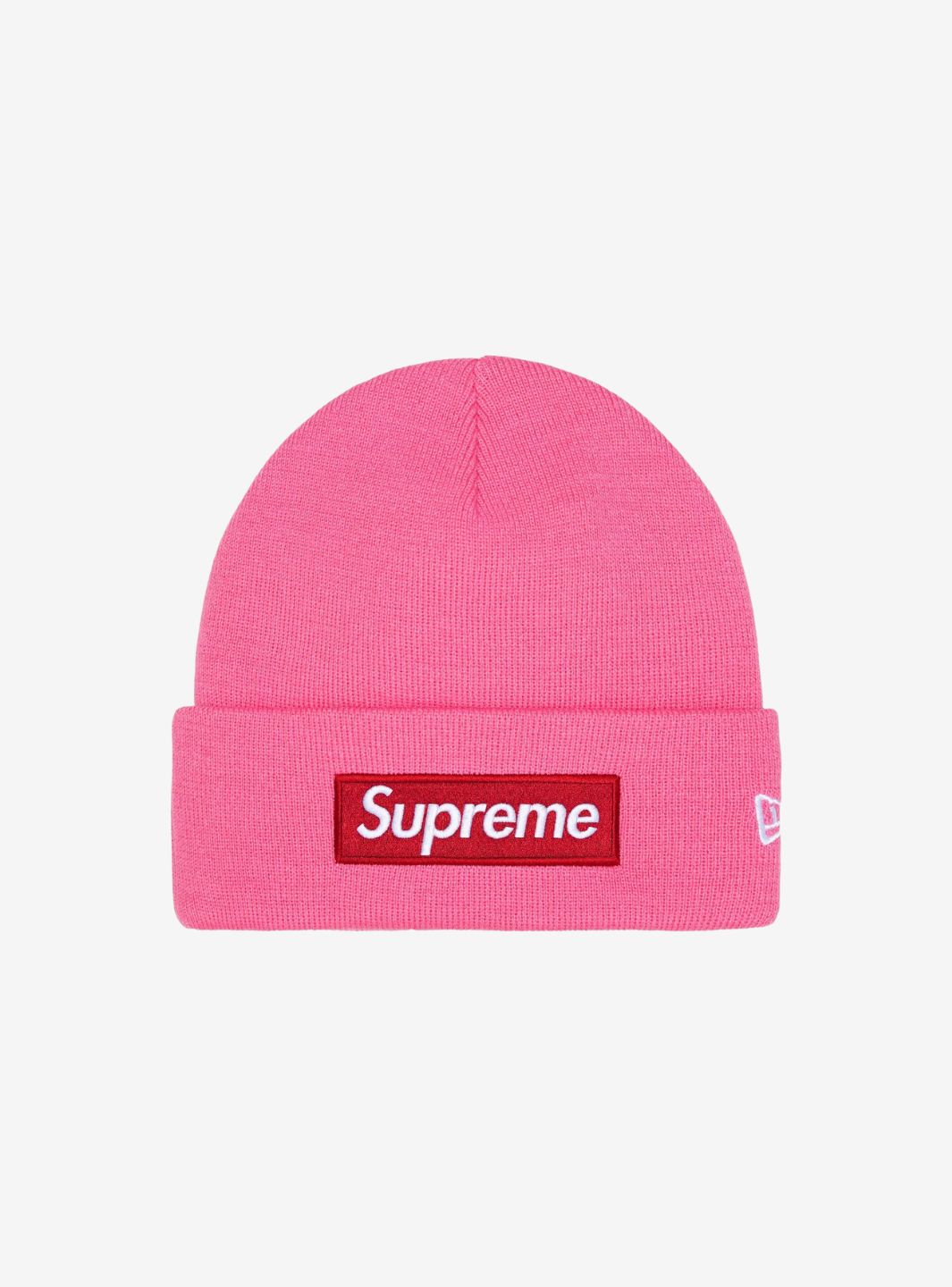 Supreme New Era Box Logo Beanie Magenta (FW25) | ResellZone