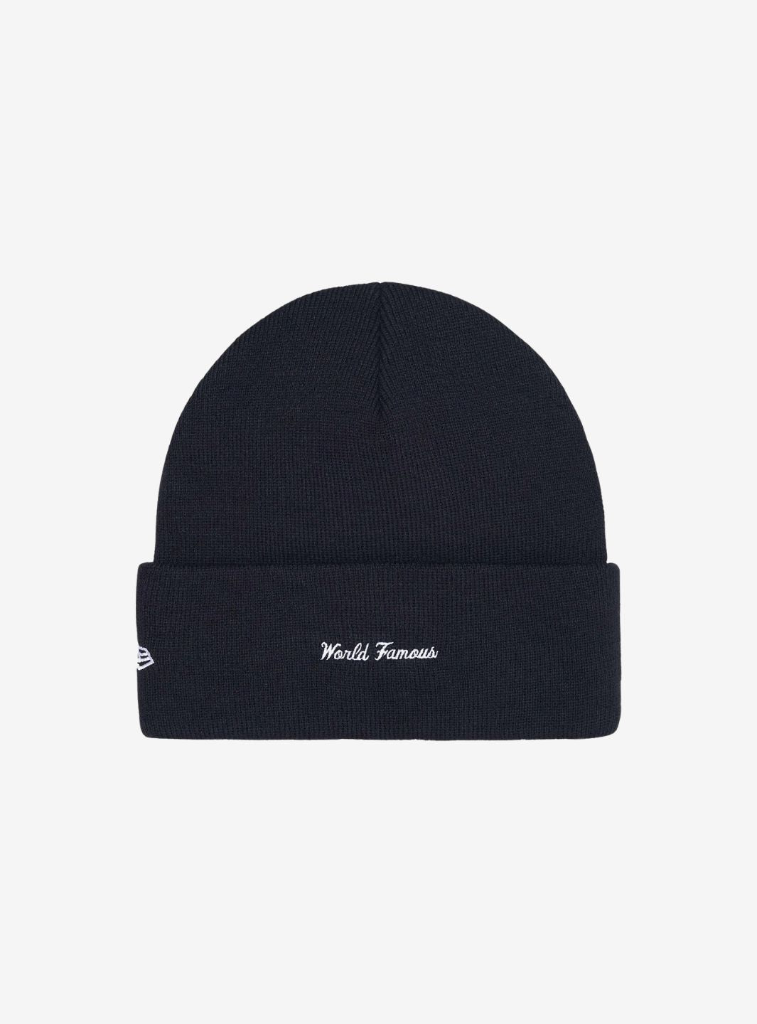 Supreme New Era Box Logo Beanie Navy (FW25) | ResellZone