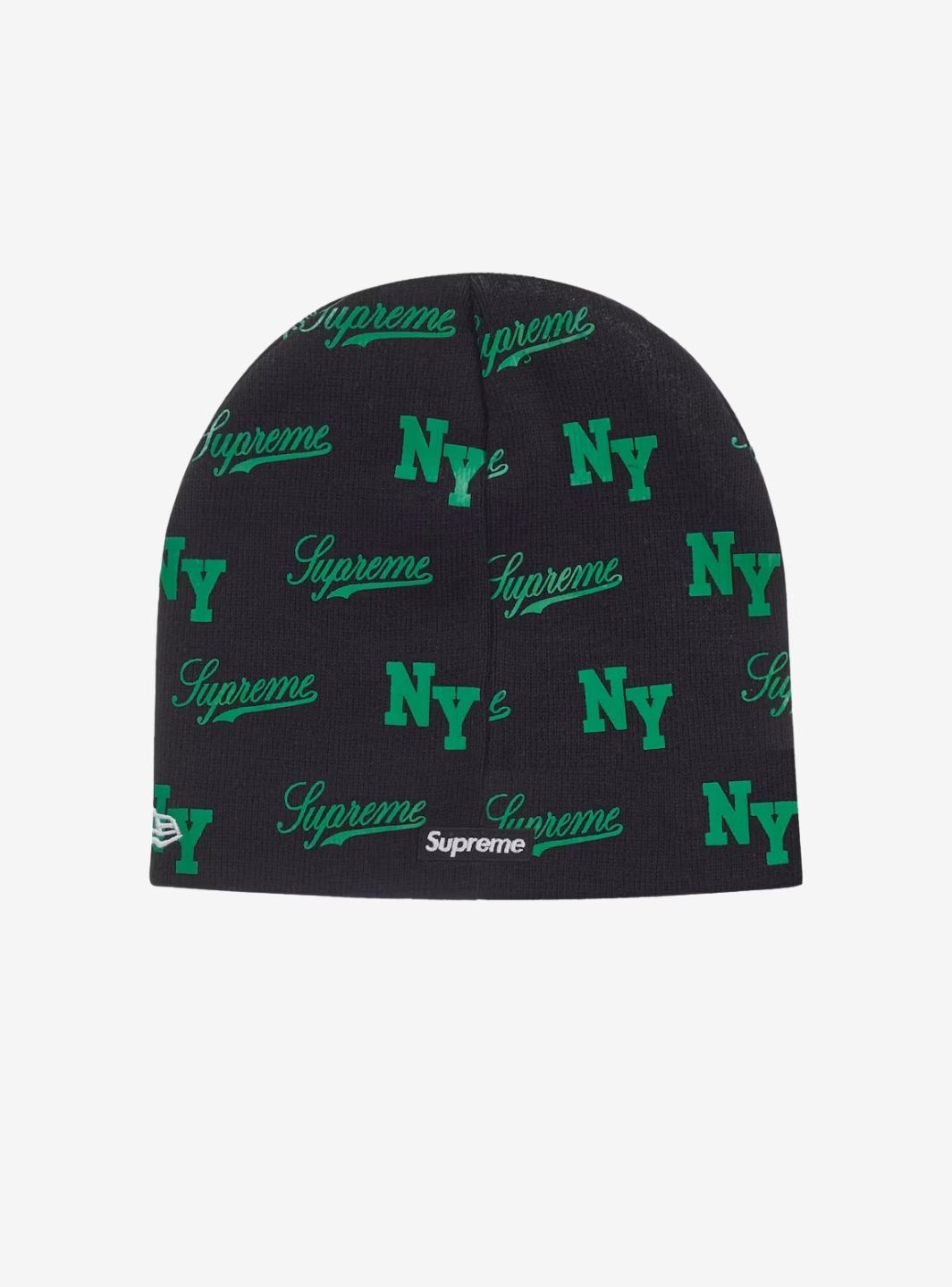 Supreme New Era Monogram Beanie Black