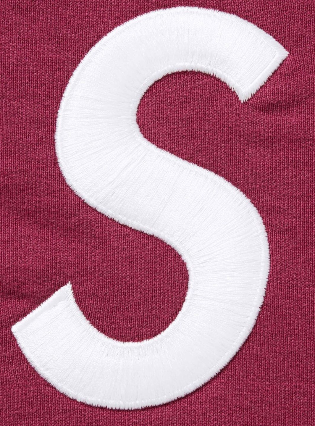 Supreme S Logo Zip Up Hooded Sweatshirt Red (FW25) | ResellZone