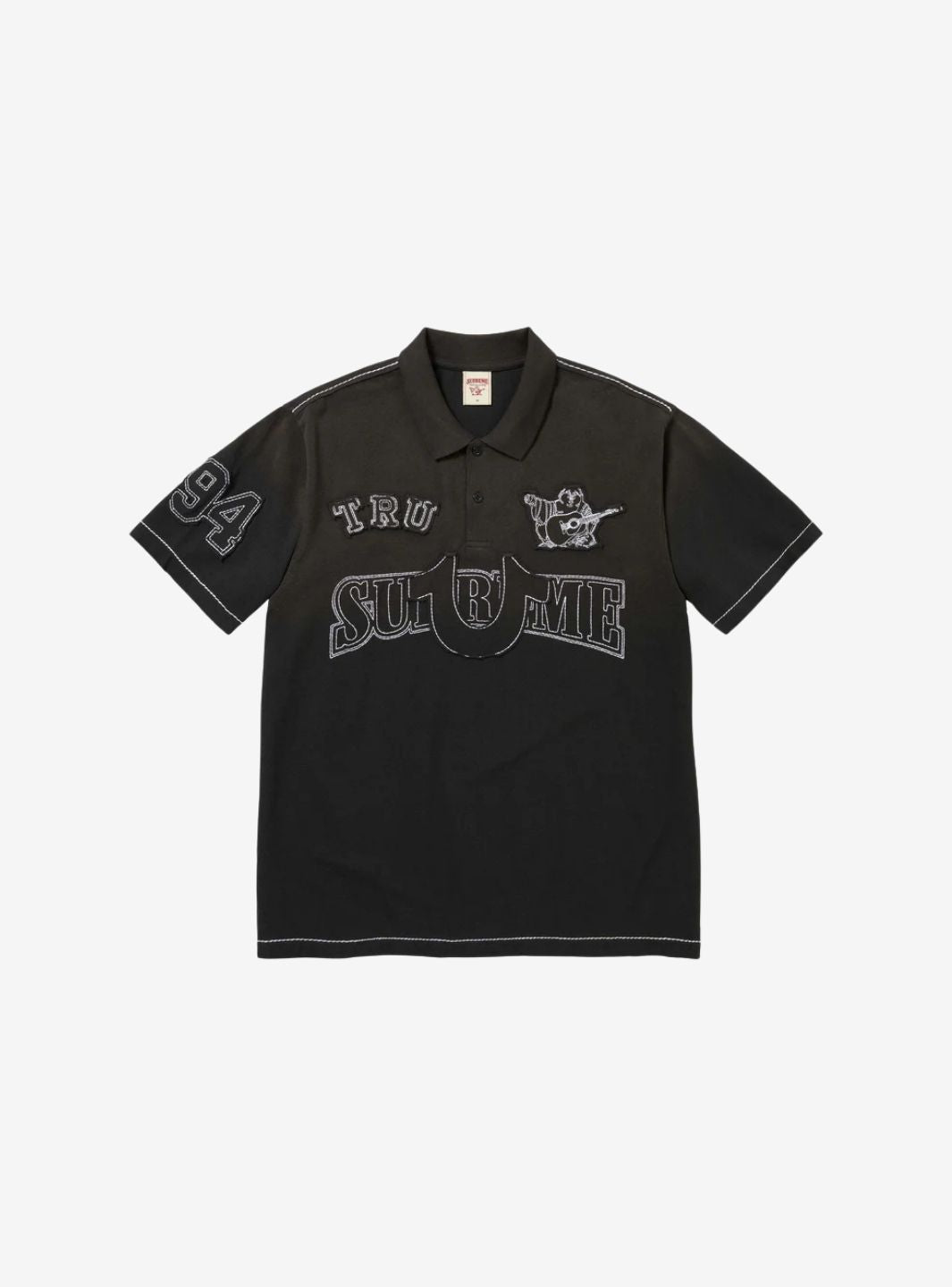 Supreme True Religion Applique Polo Black | ResellZone
