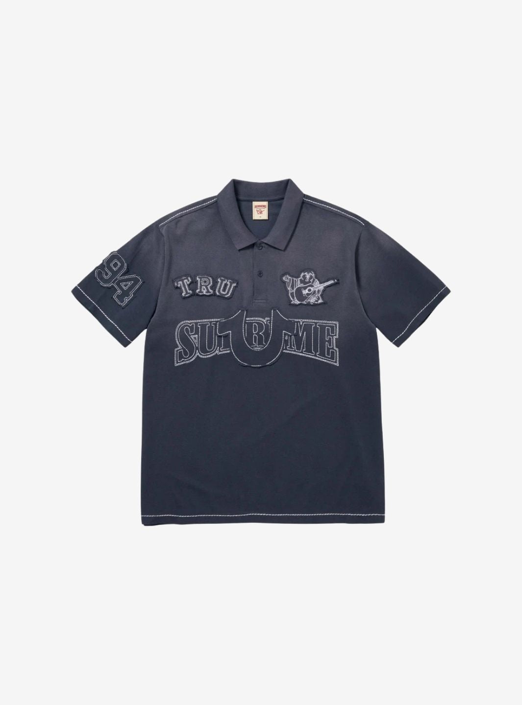 Supreme True Religion Applique Polo Navy | ResellZone