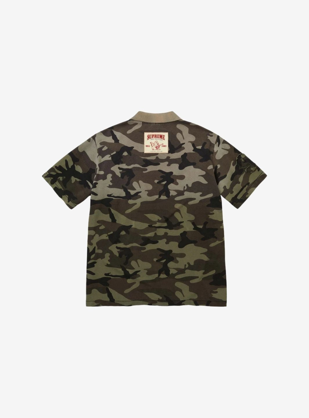 Supreme True Religion Applique Polo Olive Camo | ResellZone