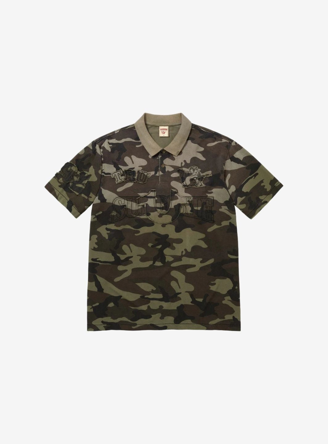 Supreme True Religion Applique Polo Olive Camo | ResellZone