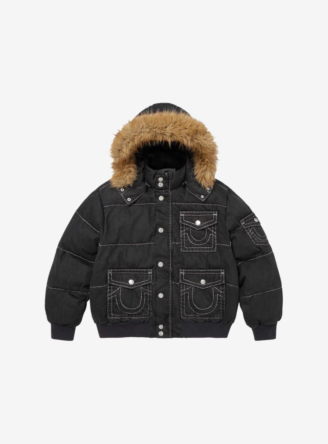 Supreme True Religion Puffer Jacket Black | ResellZone