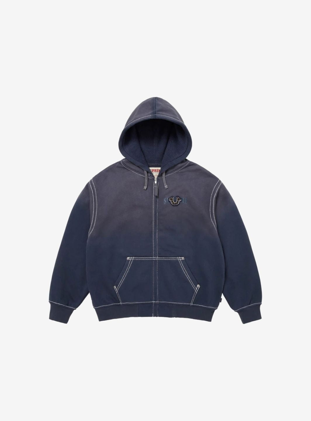 Supreme True Religion Zip Up Hooded Sweatshirt Navy (FW25) | ResellZone