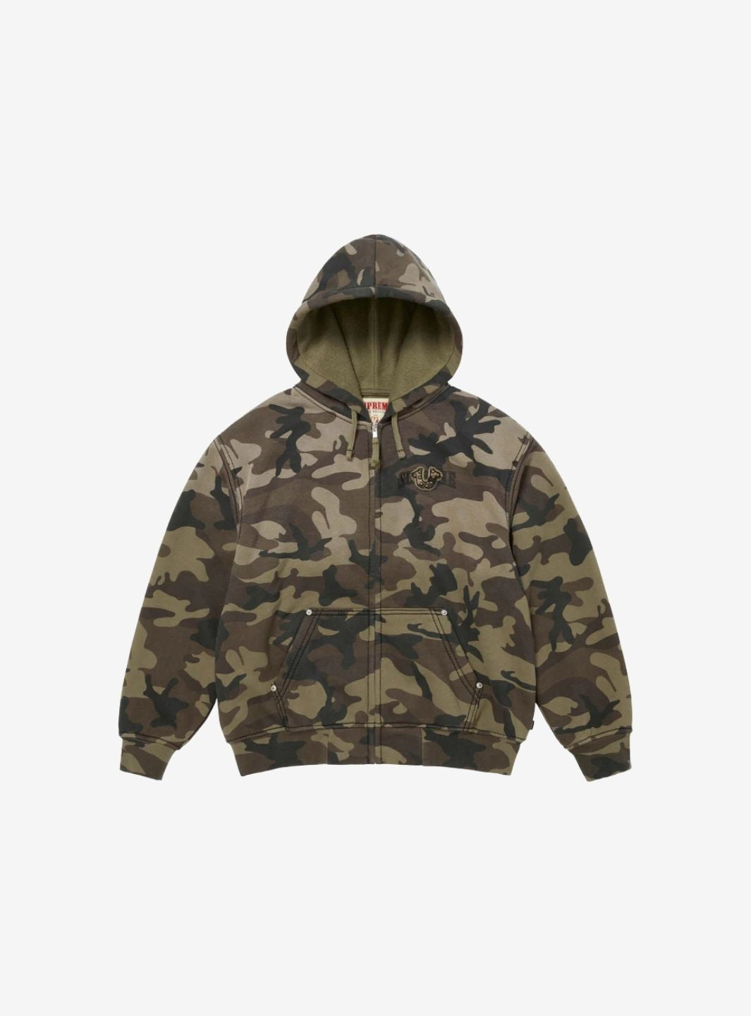 Supreme True Religion Zip Up Hooded Sweatshirt Woodland Camo (FW25) | ResellZone