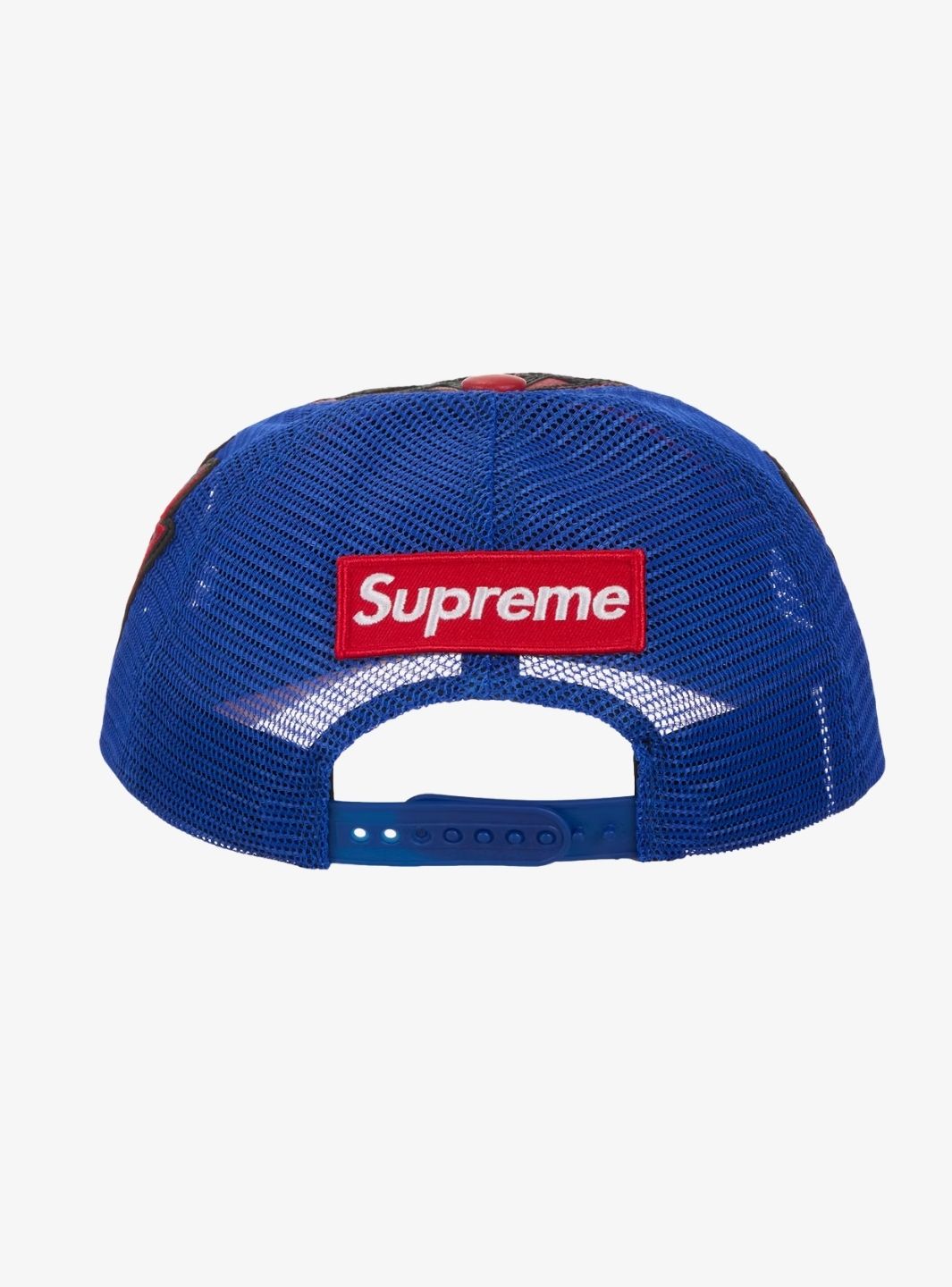 Supreme Vanson Leathers Spider-Man Mesh Back 6-Panel Hat Red