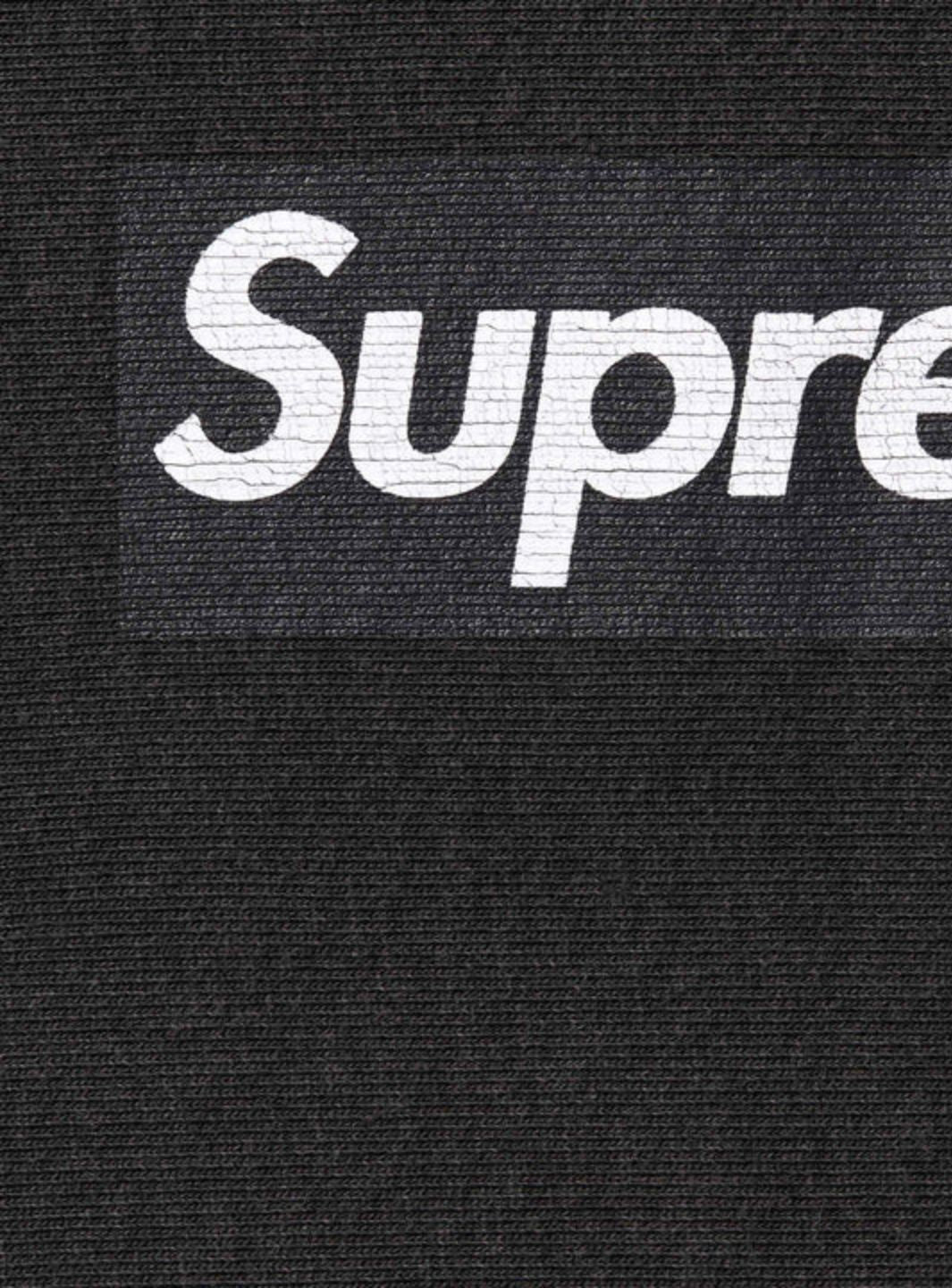 Supreme Washed Box Logo Crewneck Black | ResellZone