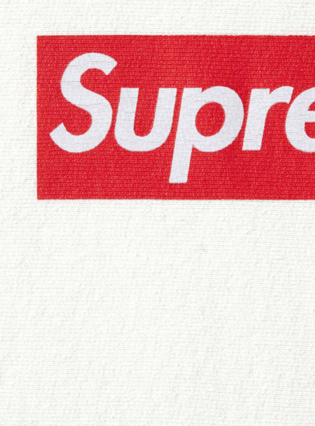 Supreme Washed Box Logo Crewneck White | ResellZone