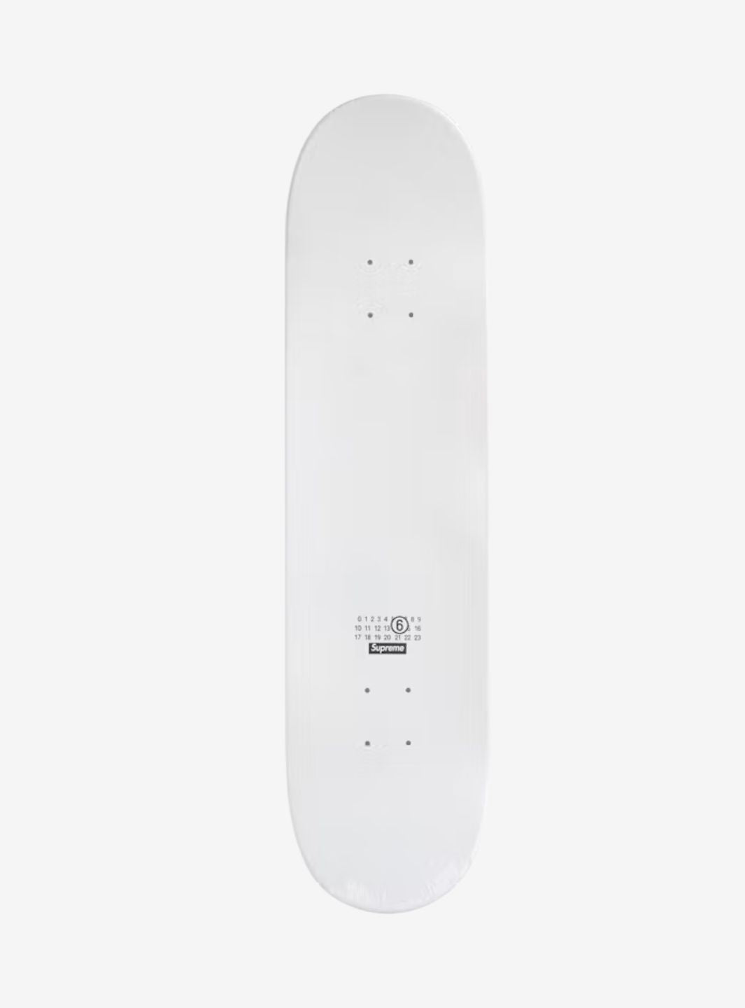 Supreme x MM6 Maison Margiela Skateboard Deck White | ResellZone