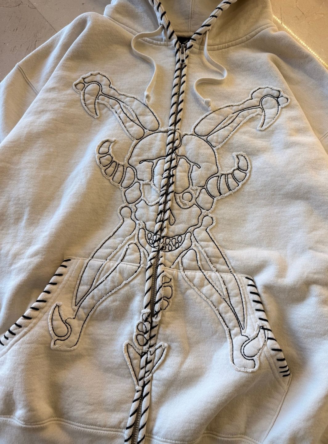 Supreme Y's by Yohji Yamamoto Zip Up Hooded Sweatshirt Natural | ResellZone