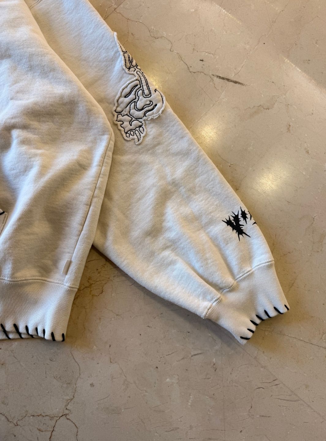 Supreme Y's by Yohji Yamamoto Zip Up Hooded Sweatshirt Natural | ResellZone