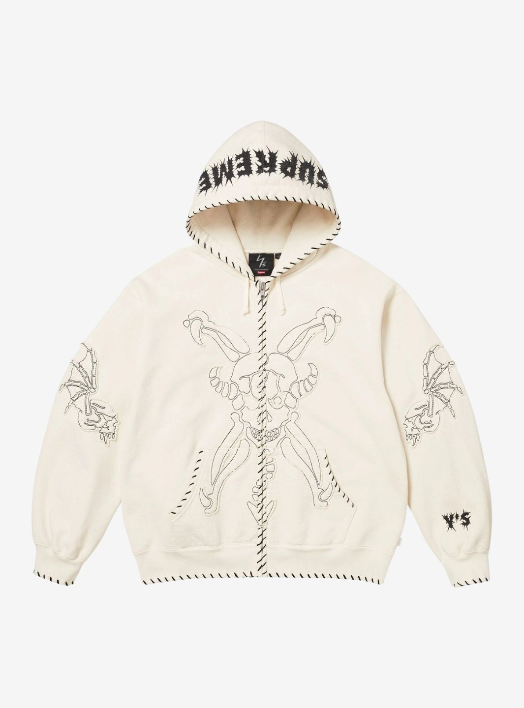 Supreme Y's by Yohji Yamamoto Zip Up Hooded Sweatshirt Natural | ResellZone