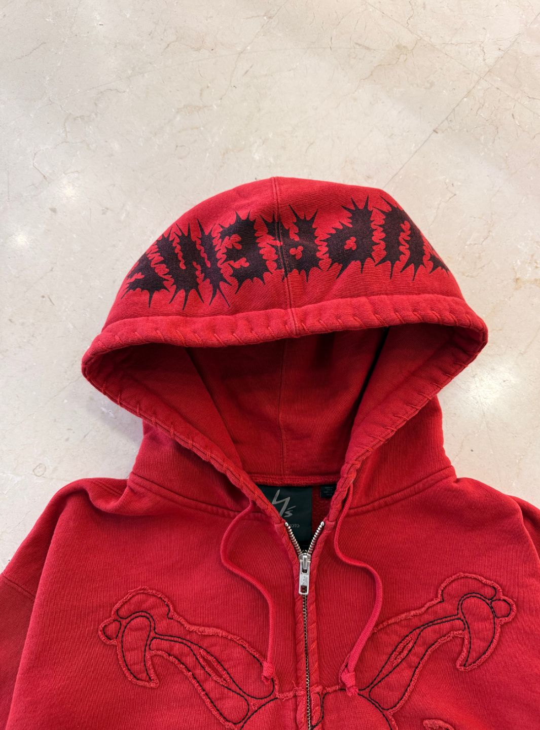 Supreme Y's by Yohji Yamamoto Zip Up Hooded Sweatshirt Red | ResellZone