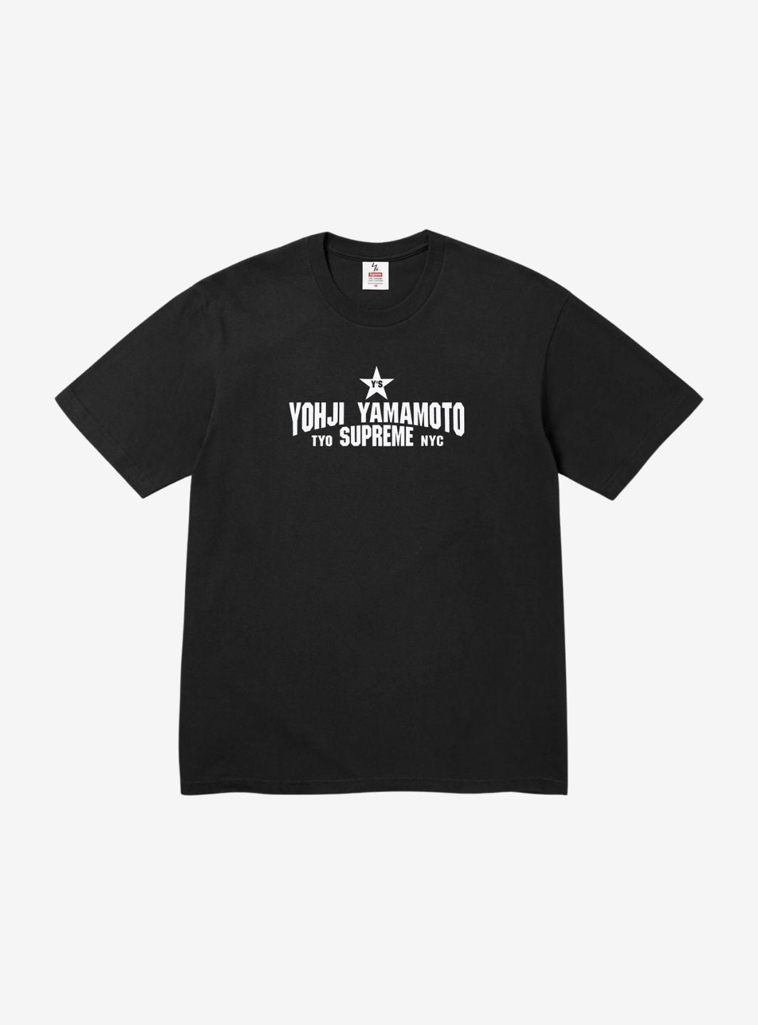 Supreme Y's by Yohji Yamamoto Star T-Shirt Black | ResellZone