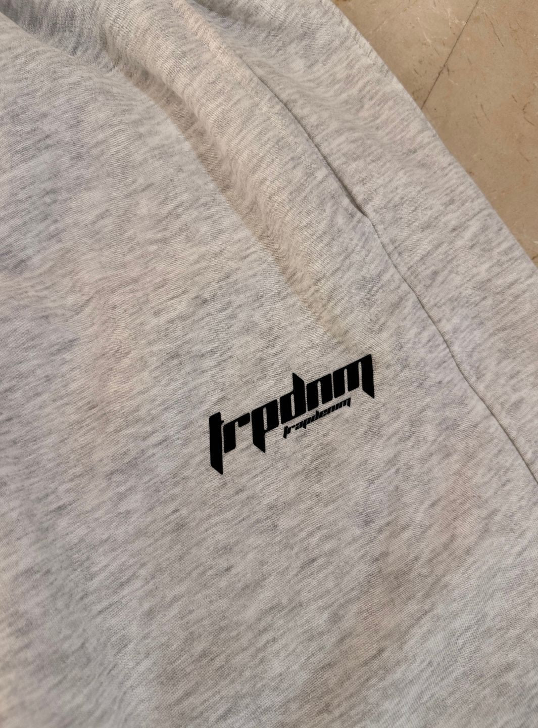 Trap Denim Baggy Sweatpants Ash Grey | ResellZone