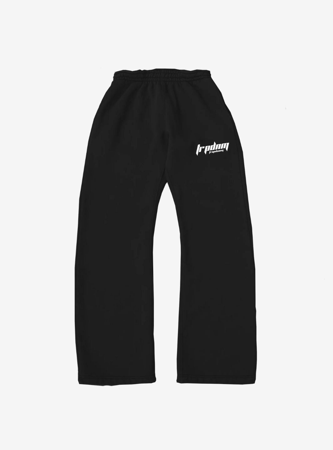 Trap Denim Baggy Sweatpants Black | ResellZone