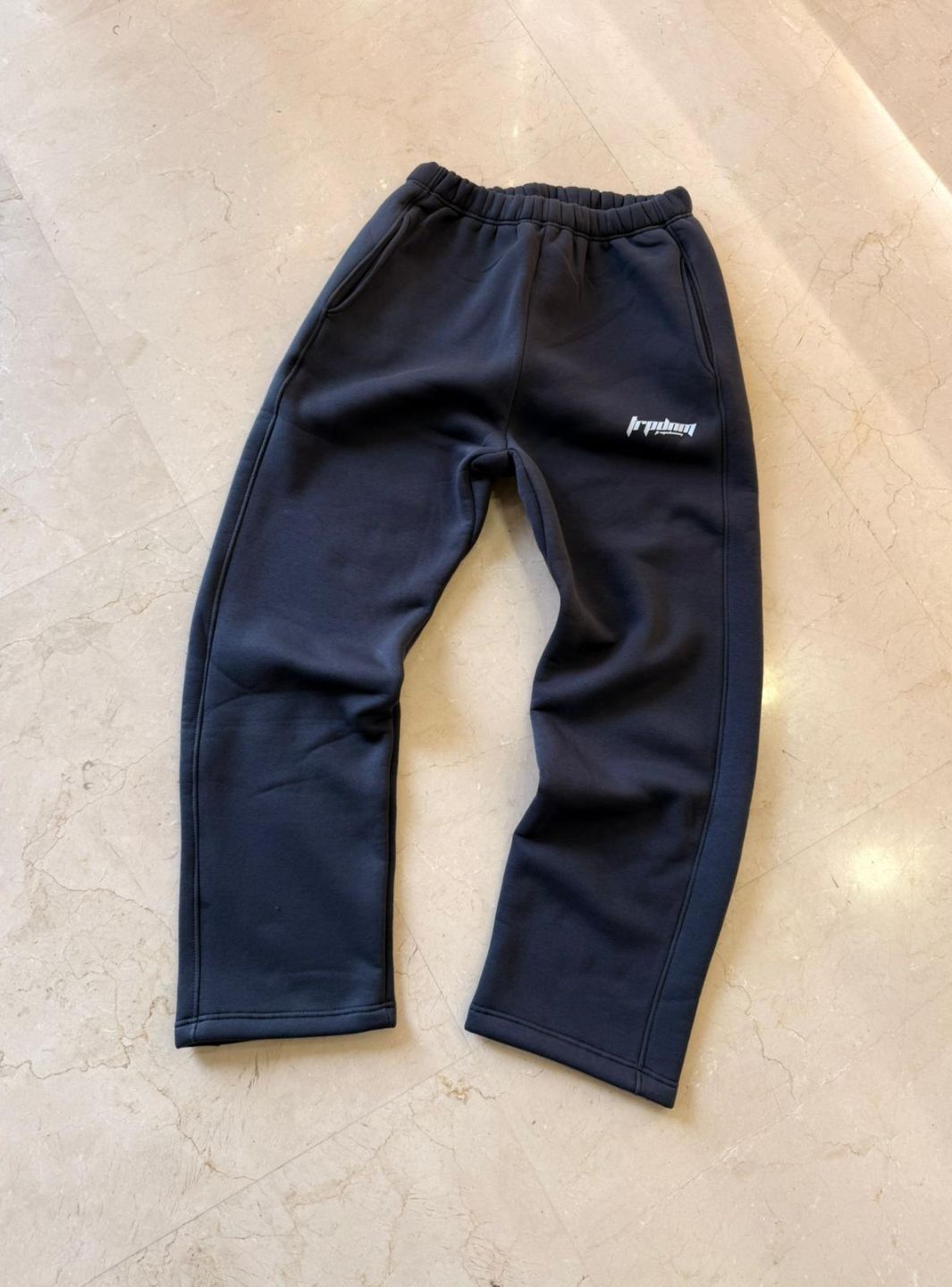 Trap Denim Baggy Sweatpants Dark Grey | ResellZone