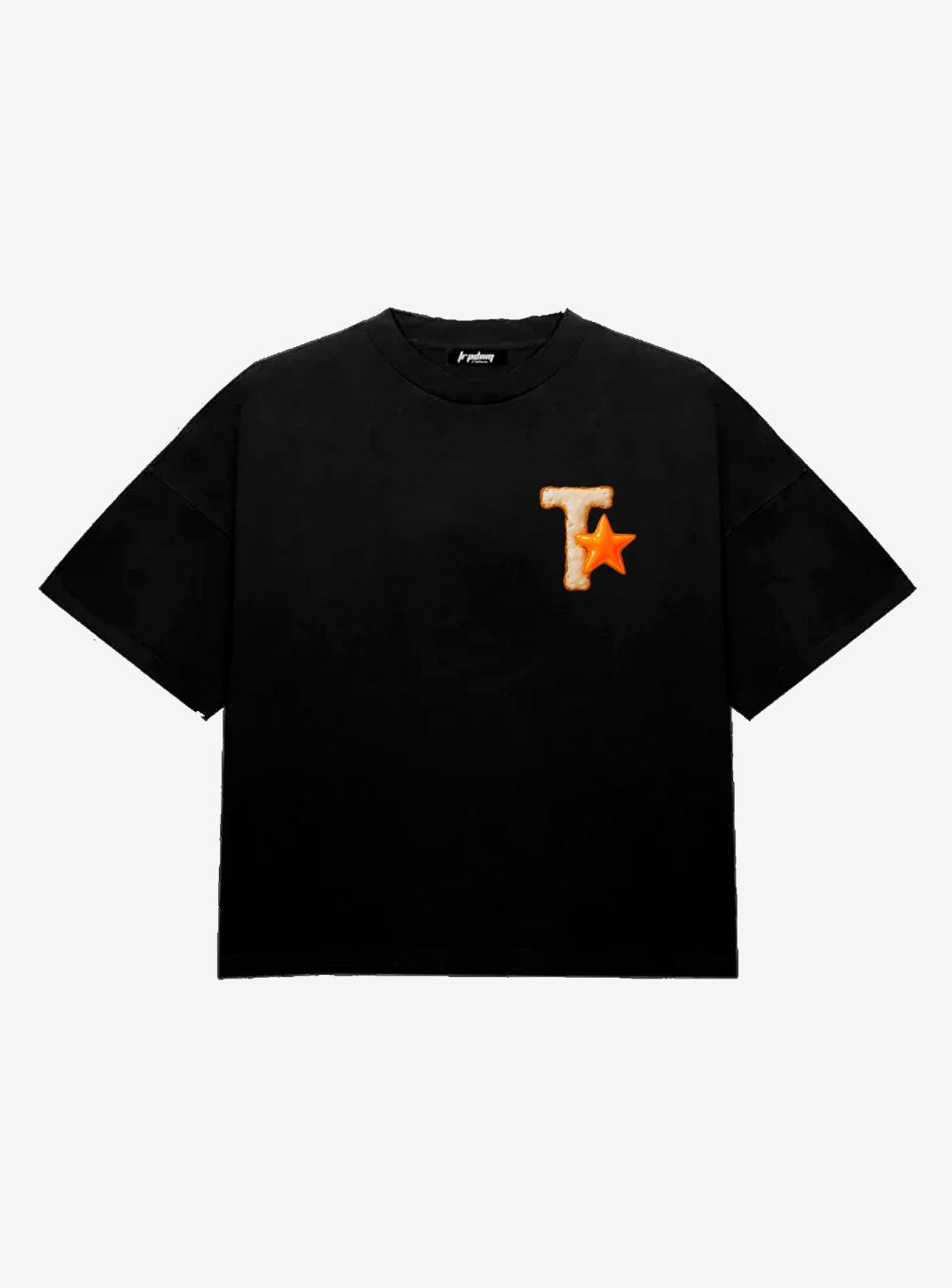 Trap Denim Eggs Black Boxy T-Shirt | ResellZone