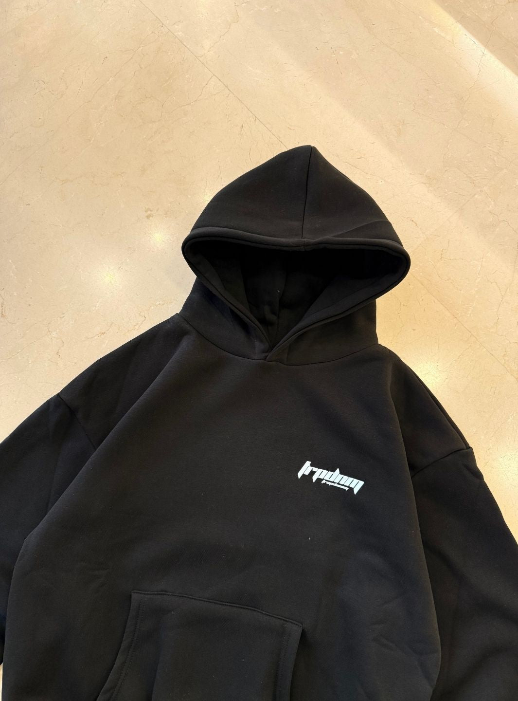 Trap Denim Hoodie Black | ResellZone