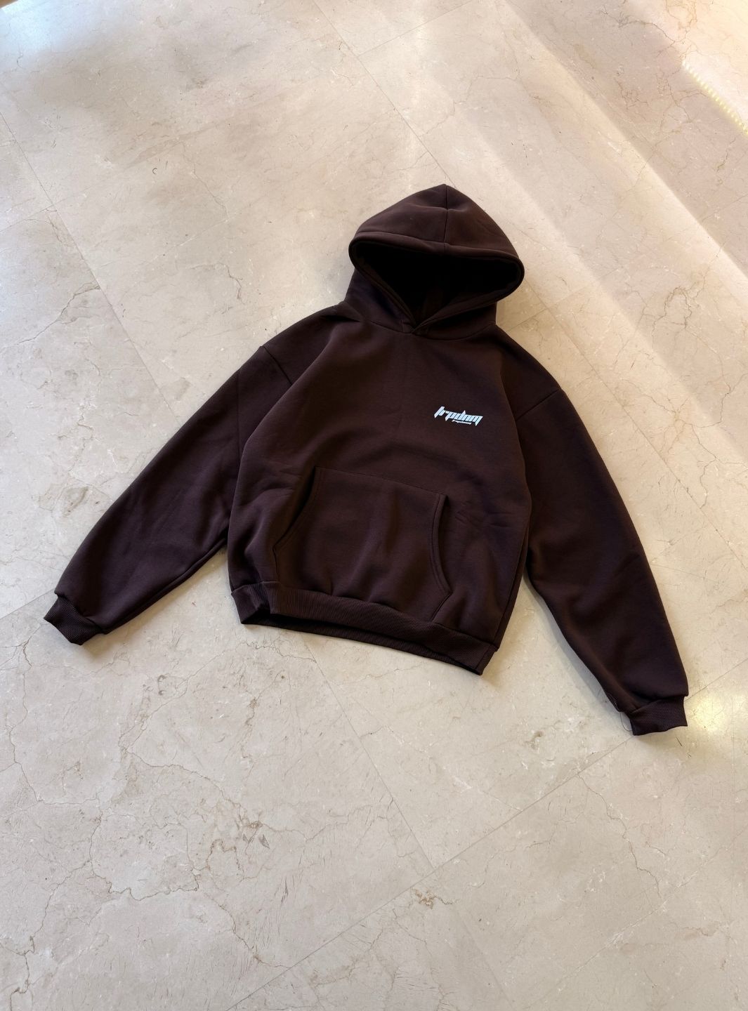 Trap Denim Hoodie Dark Browm | ResellZone