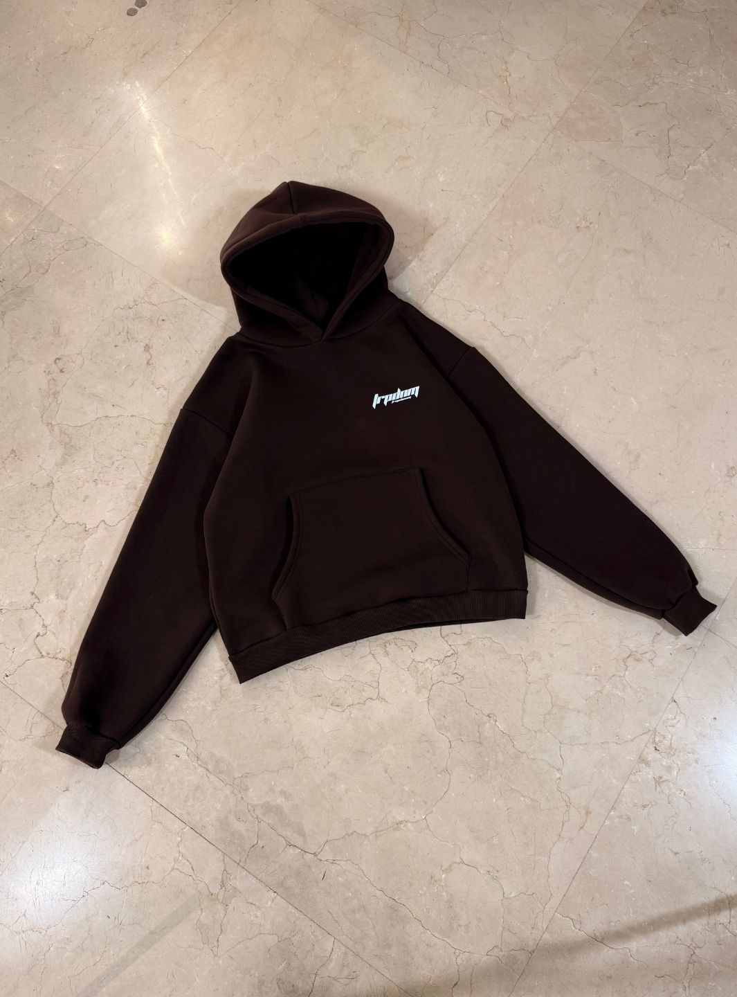 Trap Denim Hoodie Dark Browm | ResellZone