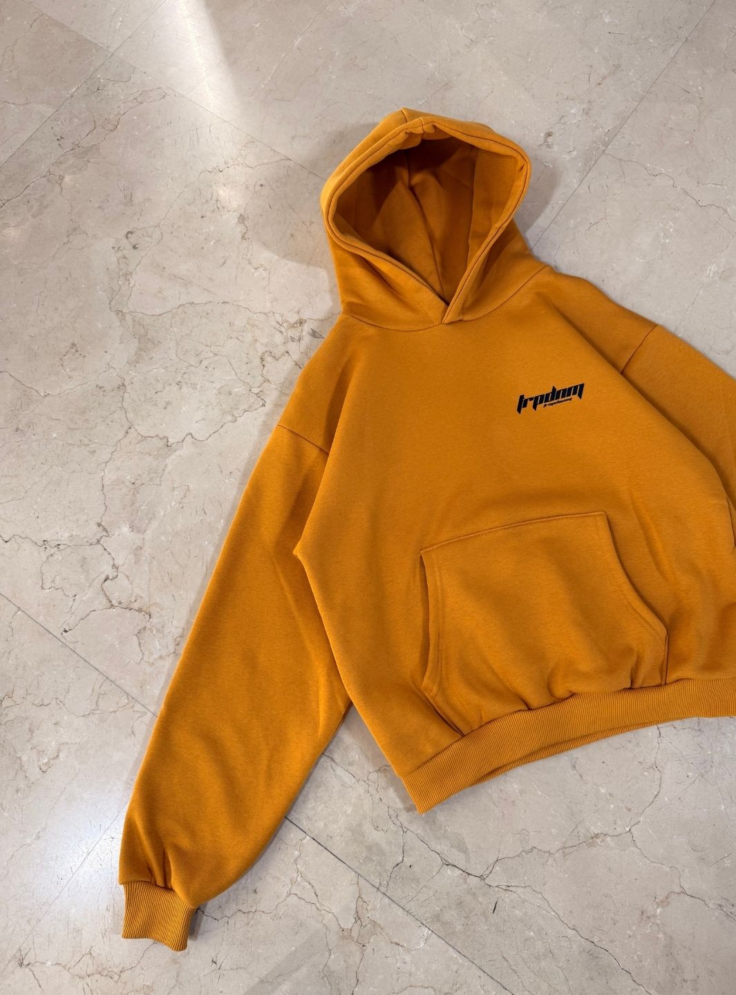 Trap Denim Hoodie Mustard | ResellZone