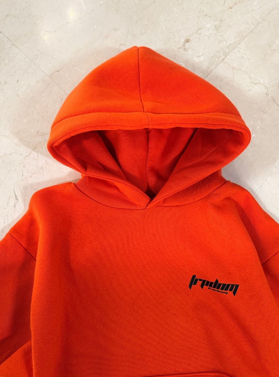 Trap Denim Hoodie Orange | ResellZone