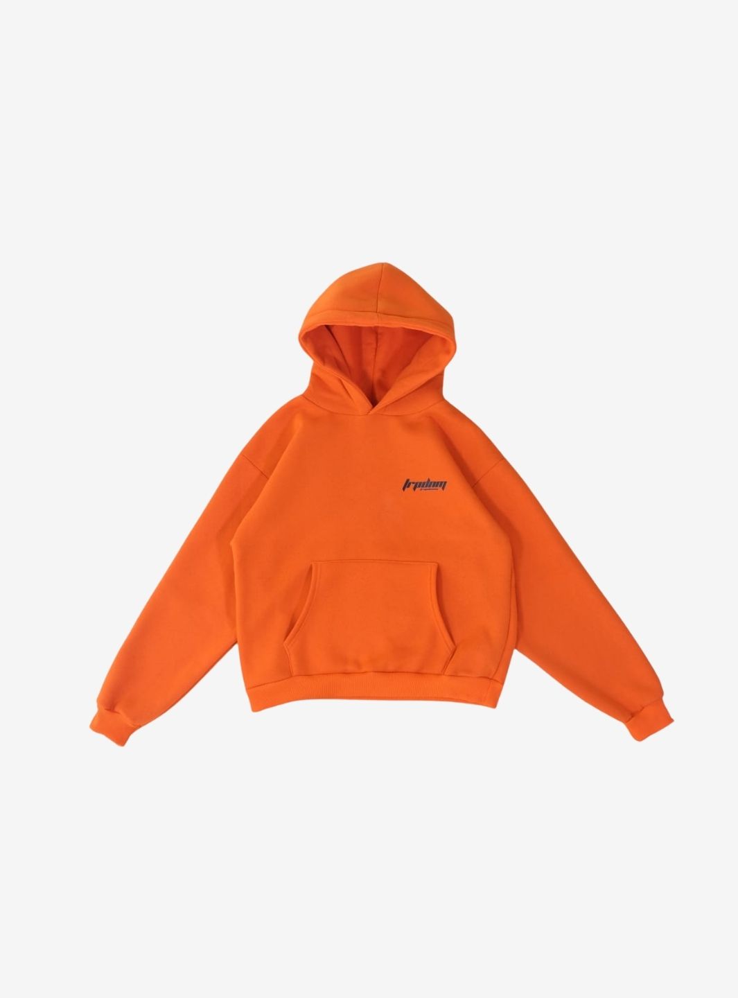 Trap Denim Hoodie Orange | ResellZone