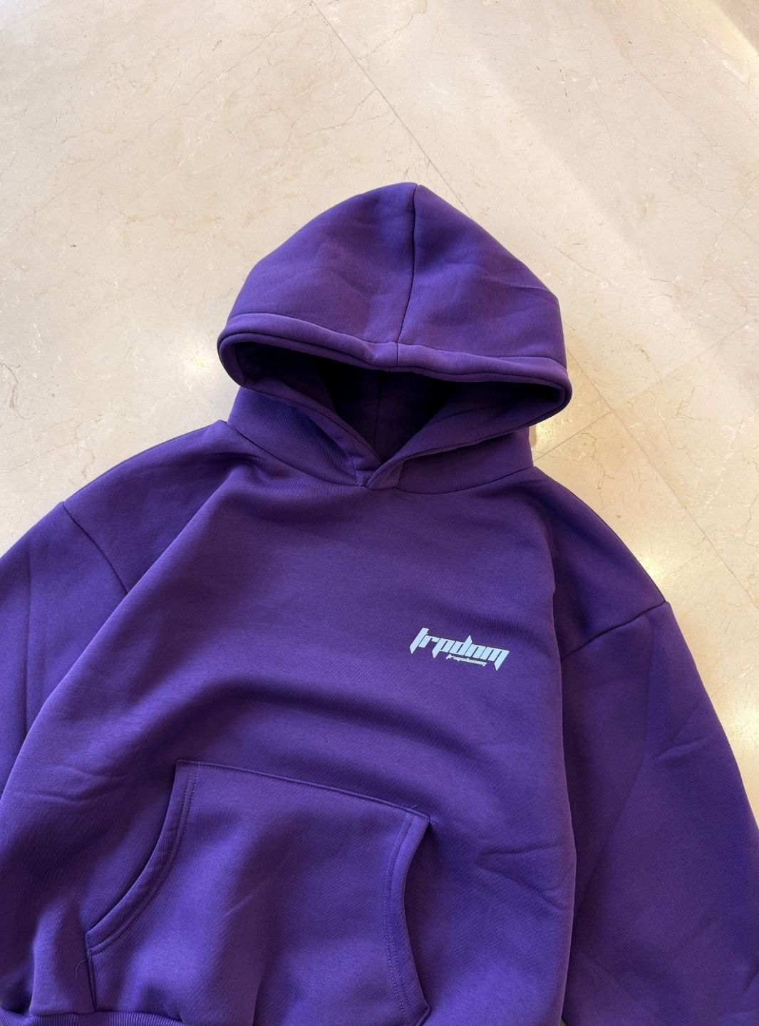Trap Denim Hoodie Purple | ResellZone
