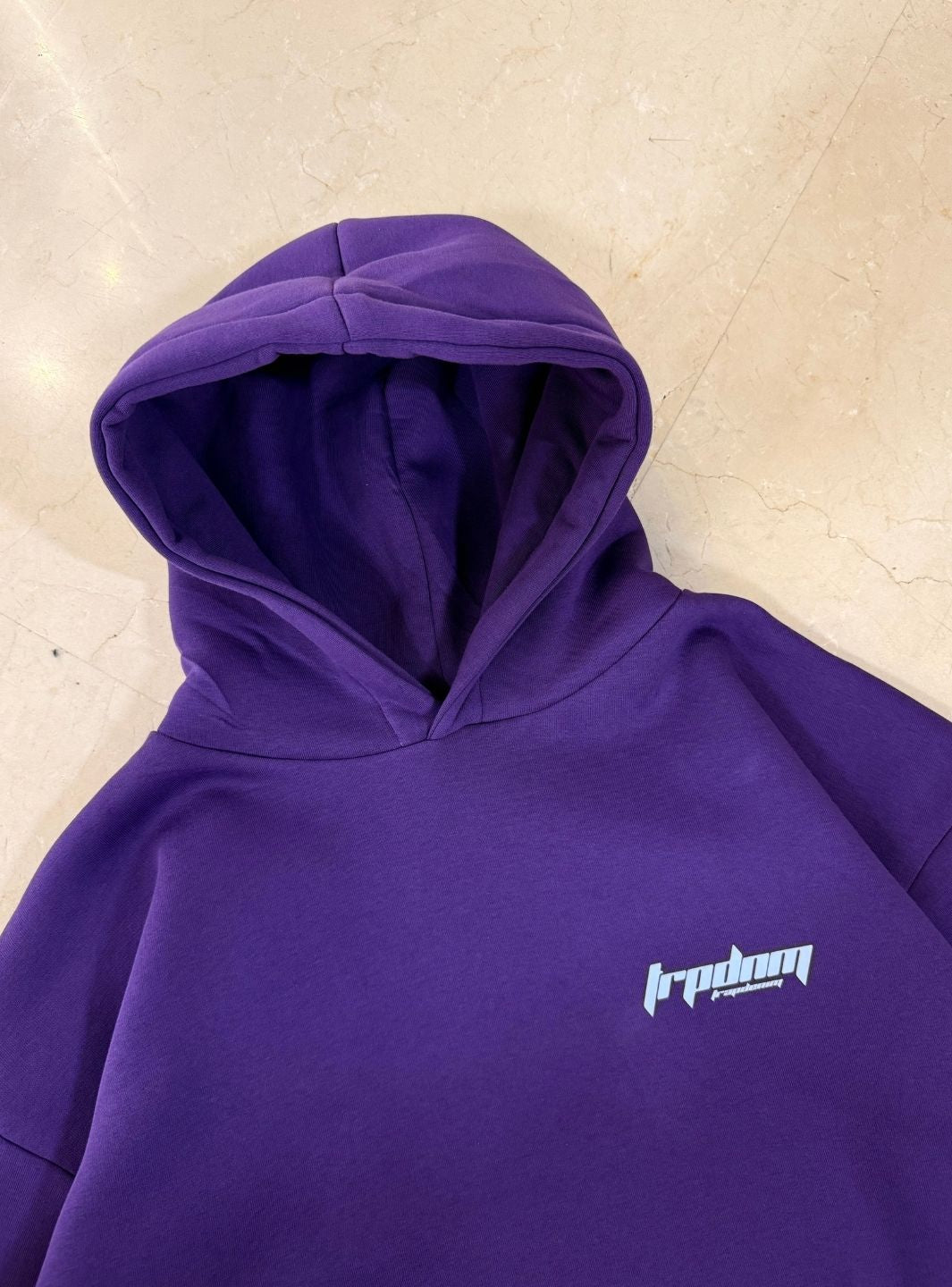 Trap Denim Hoodie Purple | ResellZone