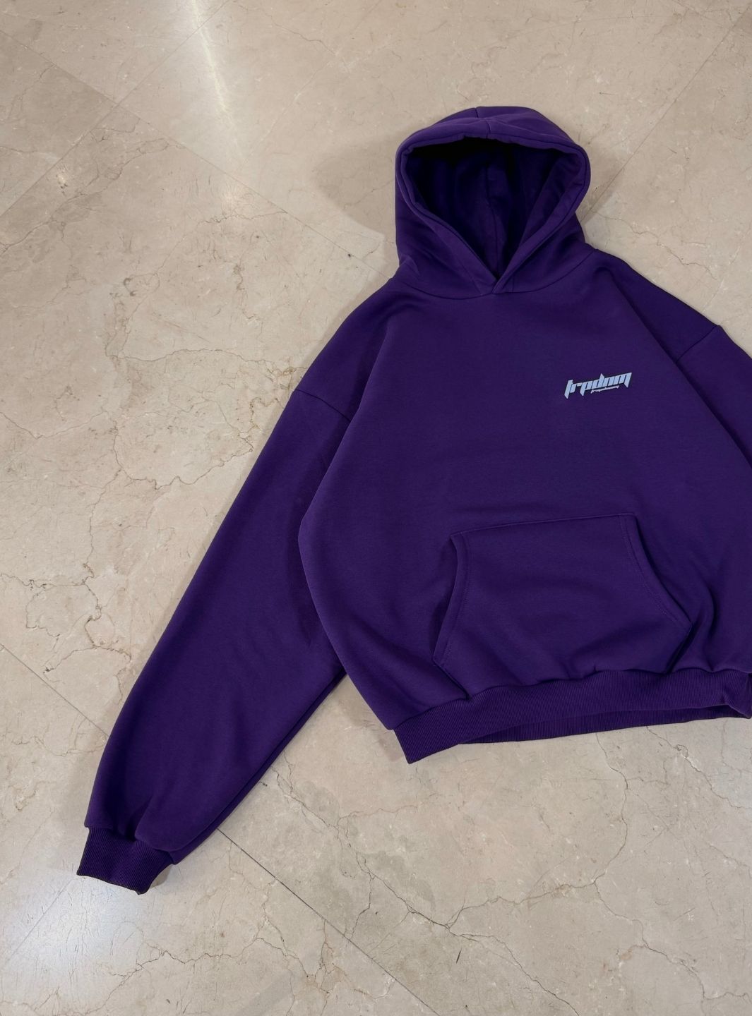 Trap Denim Hoodie Purple | ResellZone
