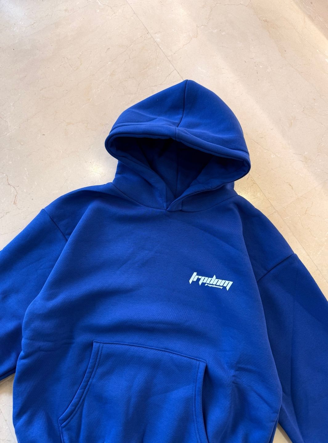 Trap Denim Hoodie Royal Blue | ResellZone