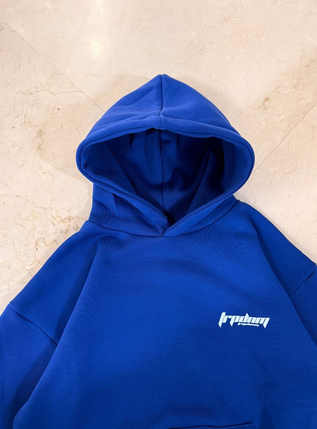 Trap Denim Hoodie Royal Blue | ResellZone