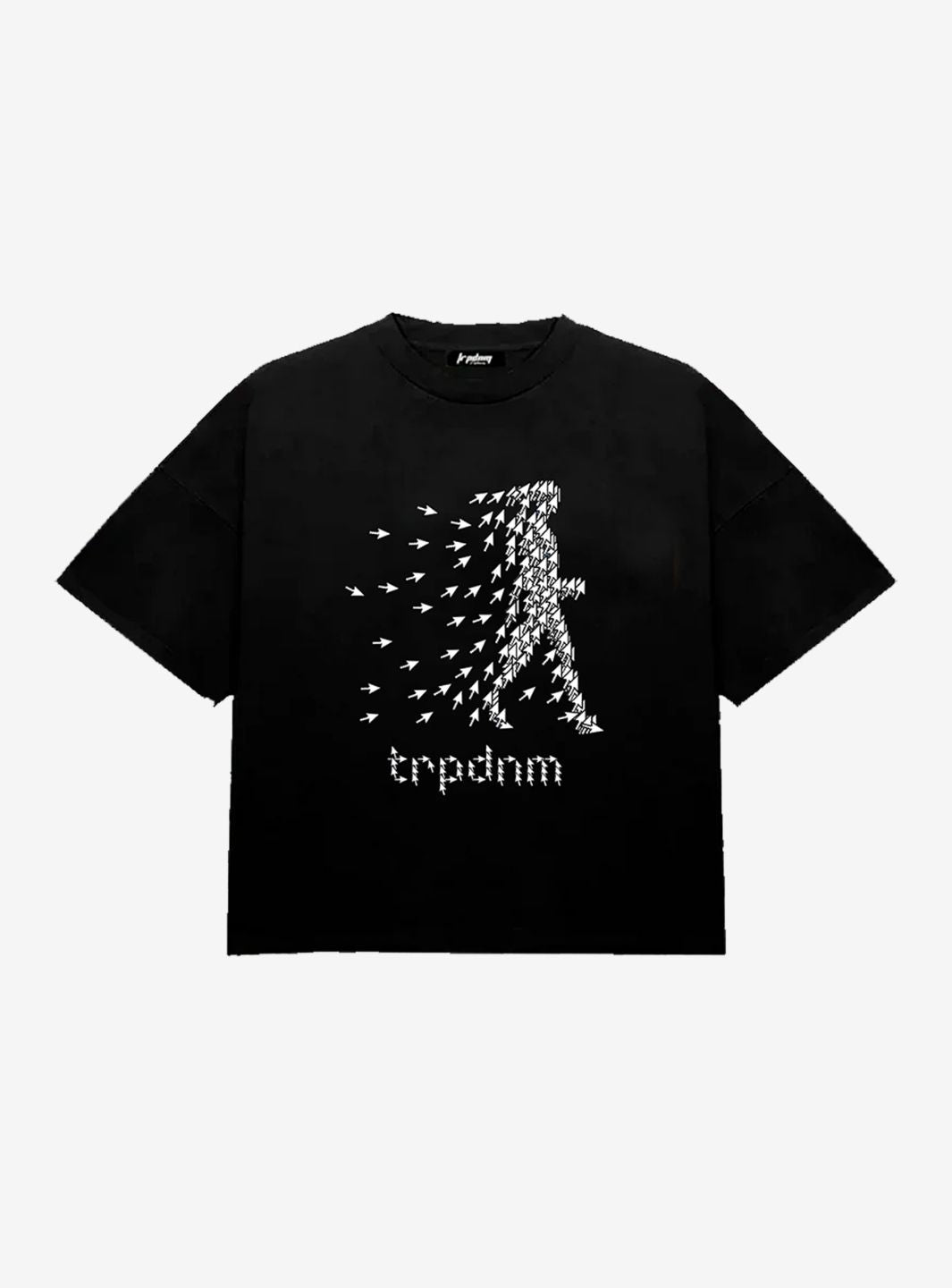 Trap Denim I'm Not a Robot Black Boxy T-Shirt | ResellZone
