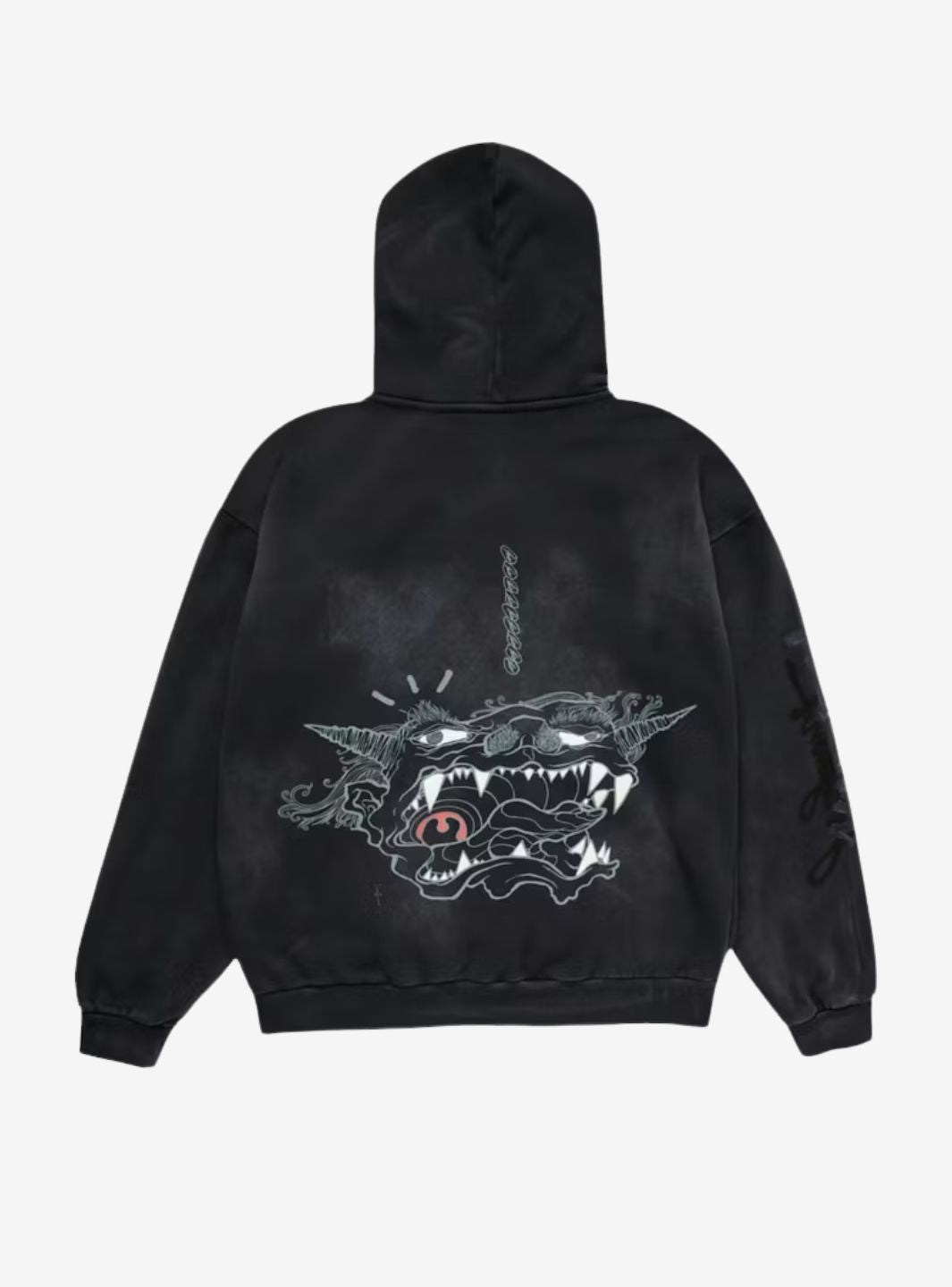 Travis Scott Cactus Jack x Fragment x Takashi Murakami Reborn Zip Hoodie Black | ResellZone