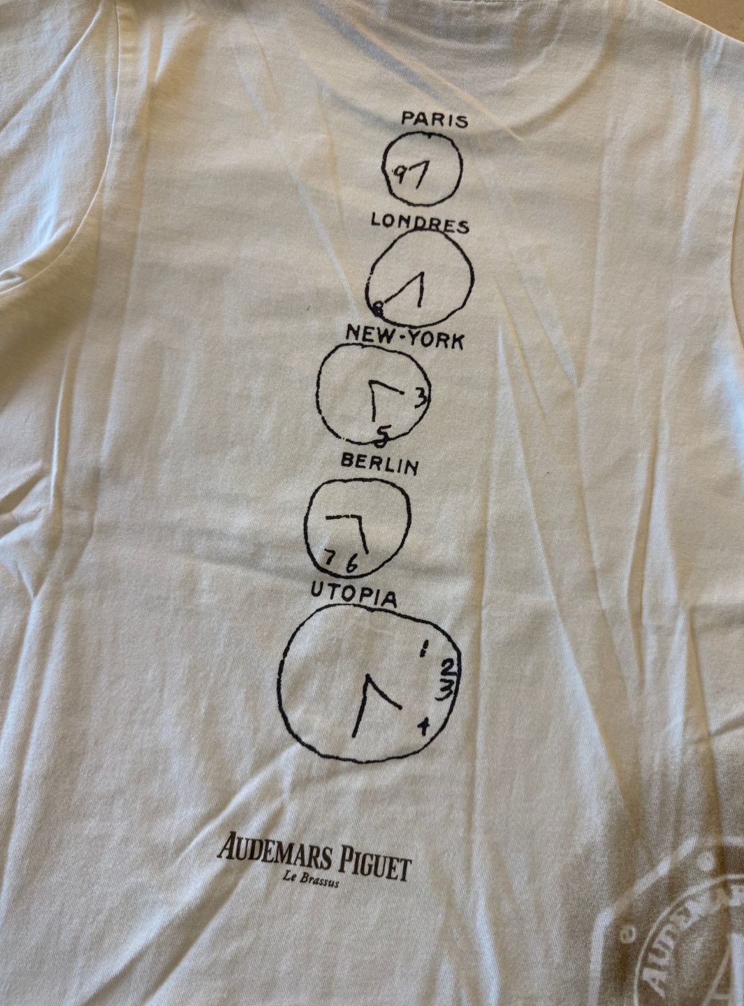 Travis Scott CJ x Audemars Piguet Time Zones T-Shirt White | ResellZone