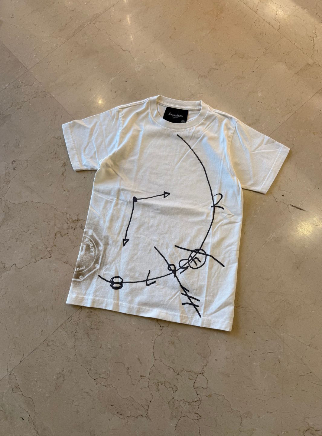 Travis Scott CJ x Audemars Piguet Time Zones T-Shirt White | ResellZone