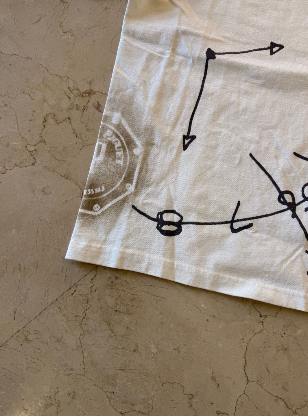 Travis Scott CJ x Audemars Piguet Time Zones T-Shirt White | ResellZone