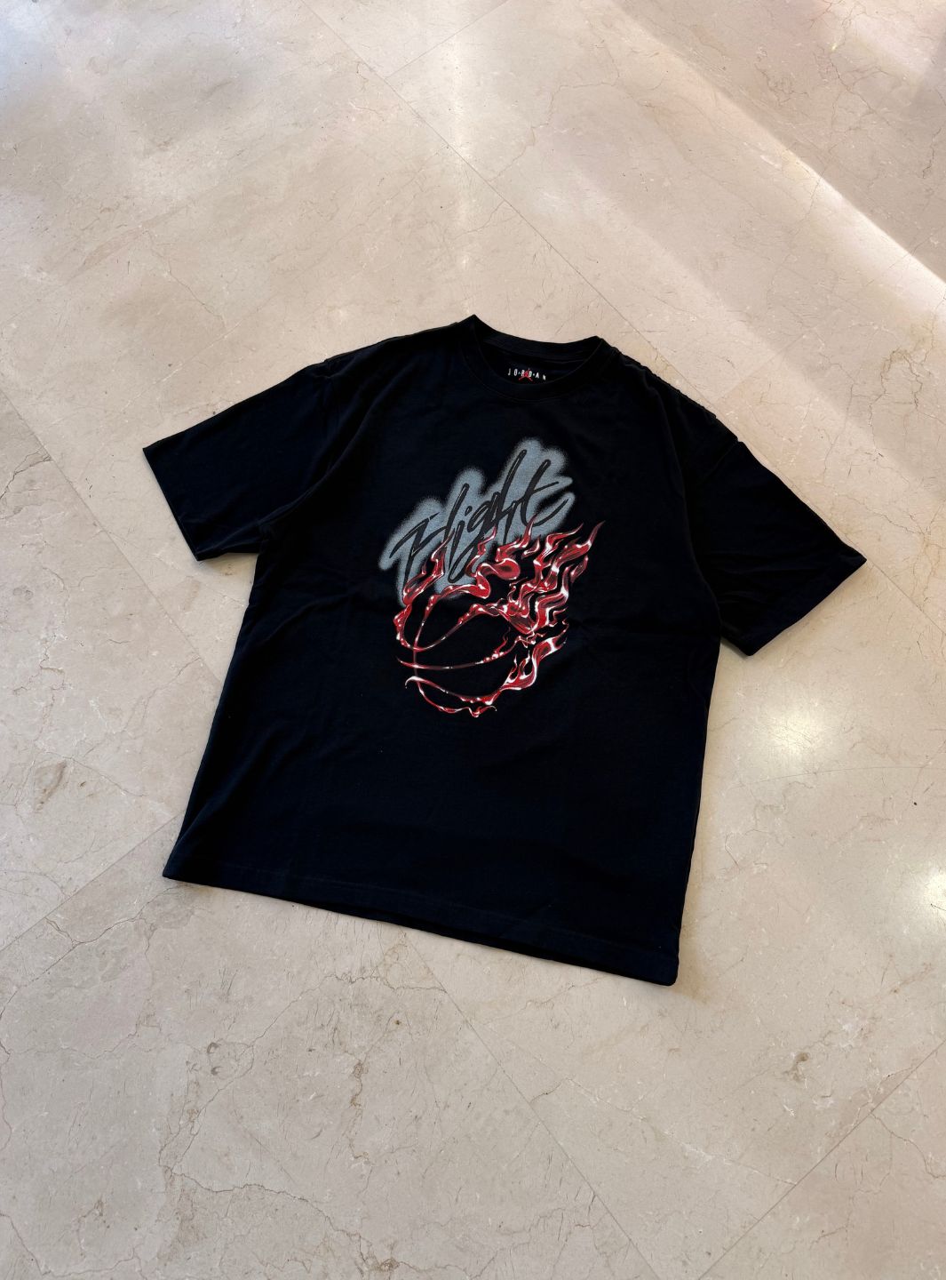 Travis Scott x Jordan Flight Graphic T-Shirt Black | ResellZone