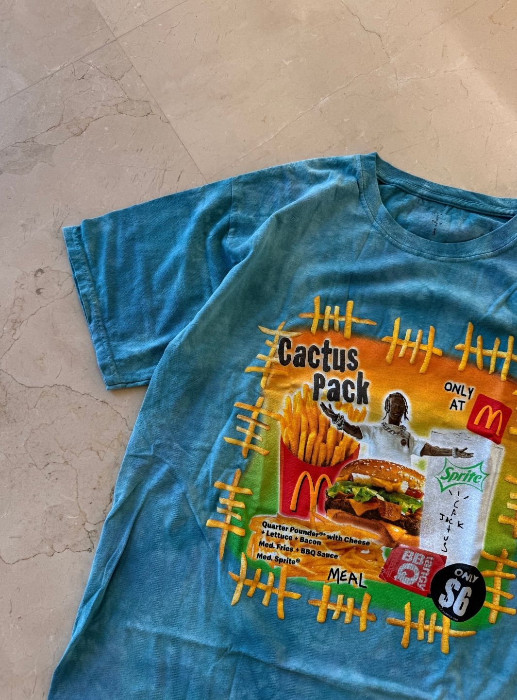 Travis Scott x McDonald's Cactus Pack Vintage Bootleg T-Shirt Multi | ResellZone