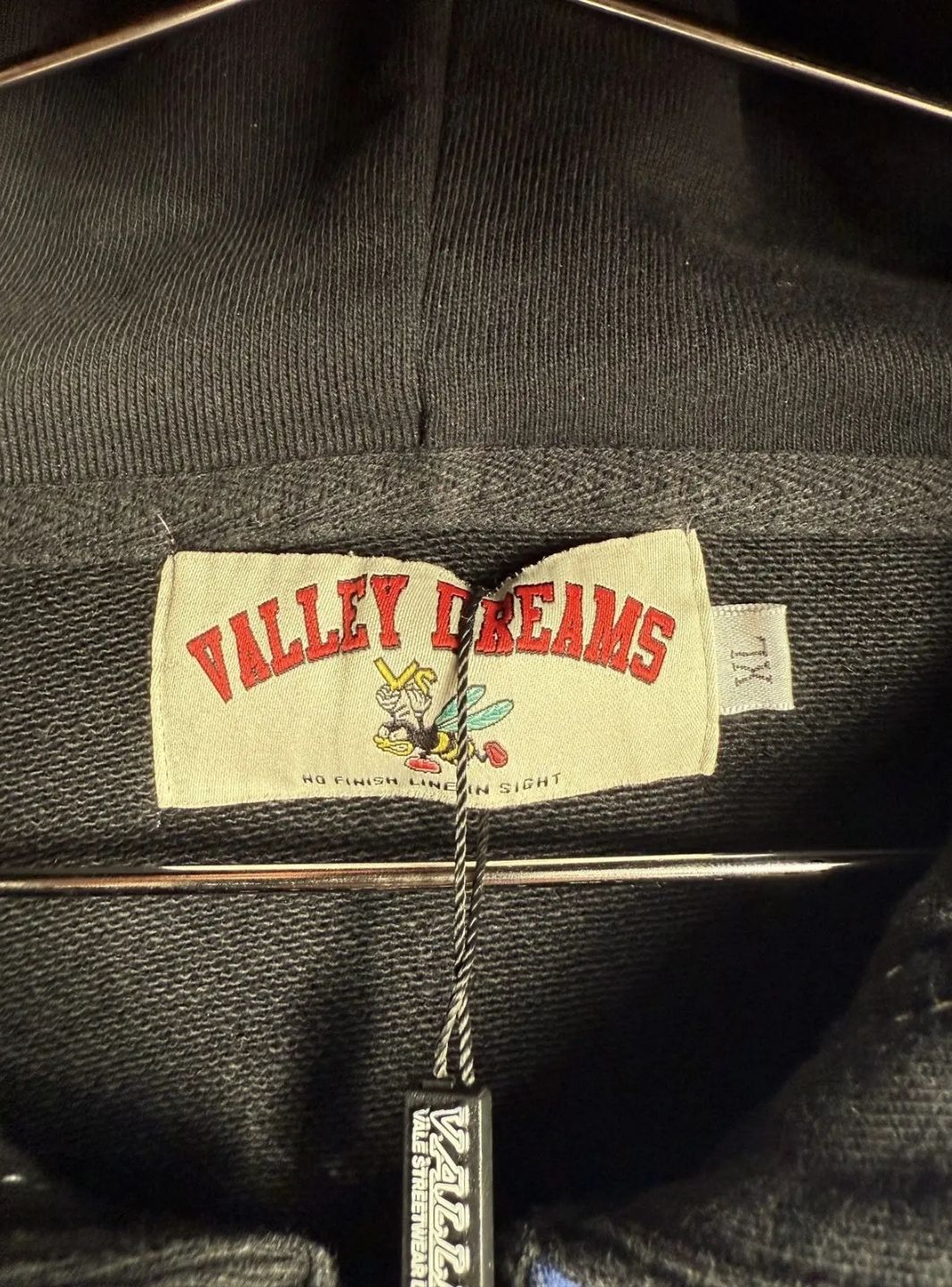 Vale Forever Bipolar Big Zip Up Hoodie Grey | ResellZone