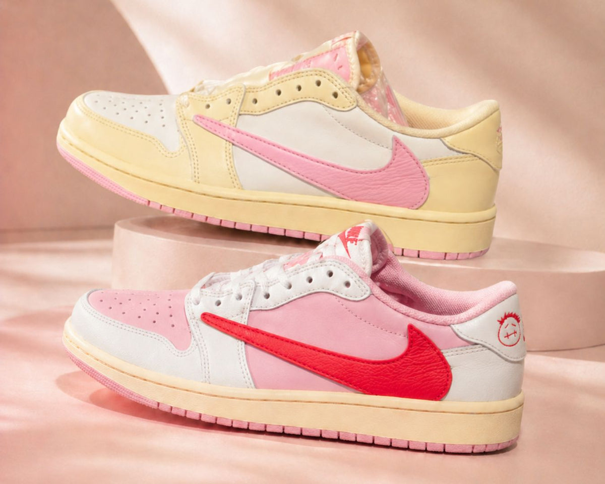 Travis Scott Jordan 1 Low Pink: Shy e Tropical | ResellZone