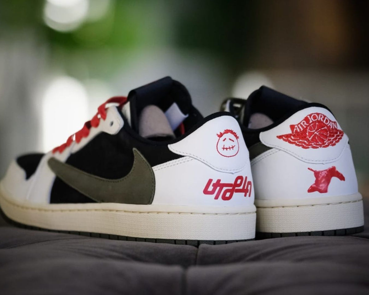 Travis Scott Jordan 1 Low Olive Utopia F&F | ResellZone