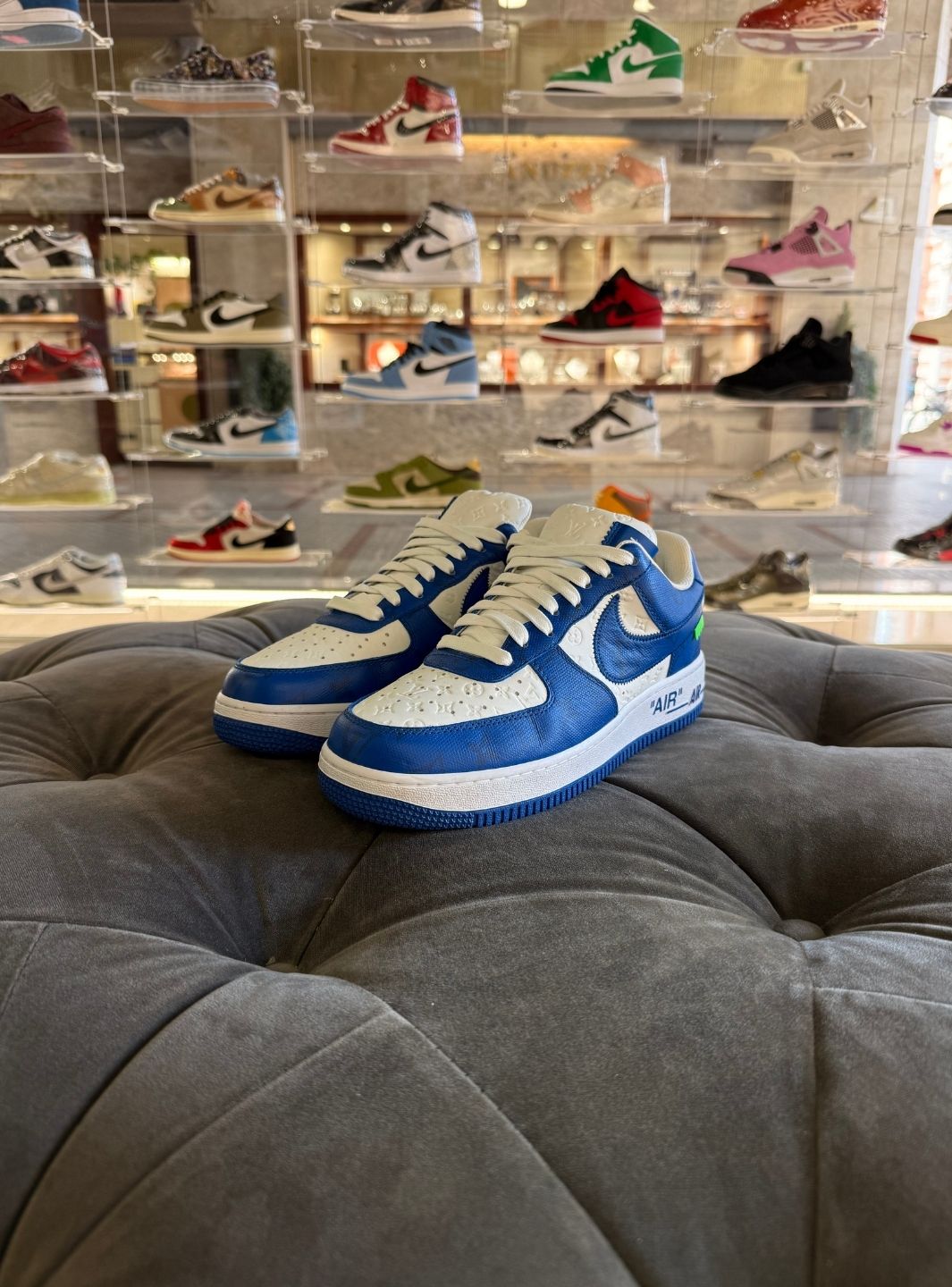 Louis Vuitton Nike Air Force 1 Low By Virgil Abloh White Royal - Sneakers Usate | ResellZone