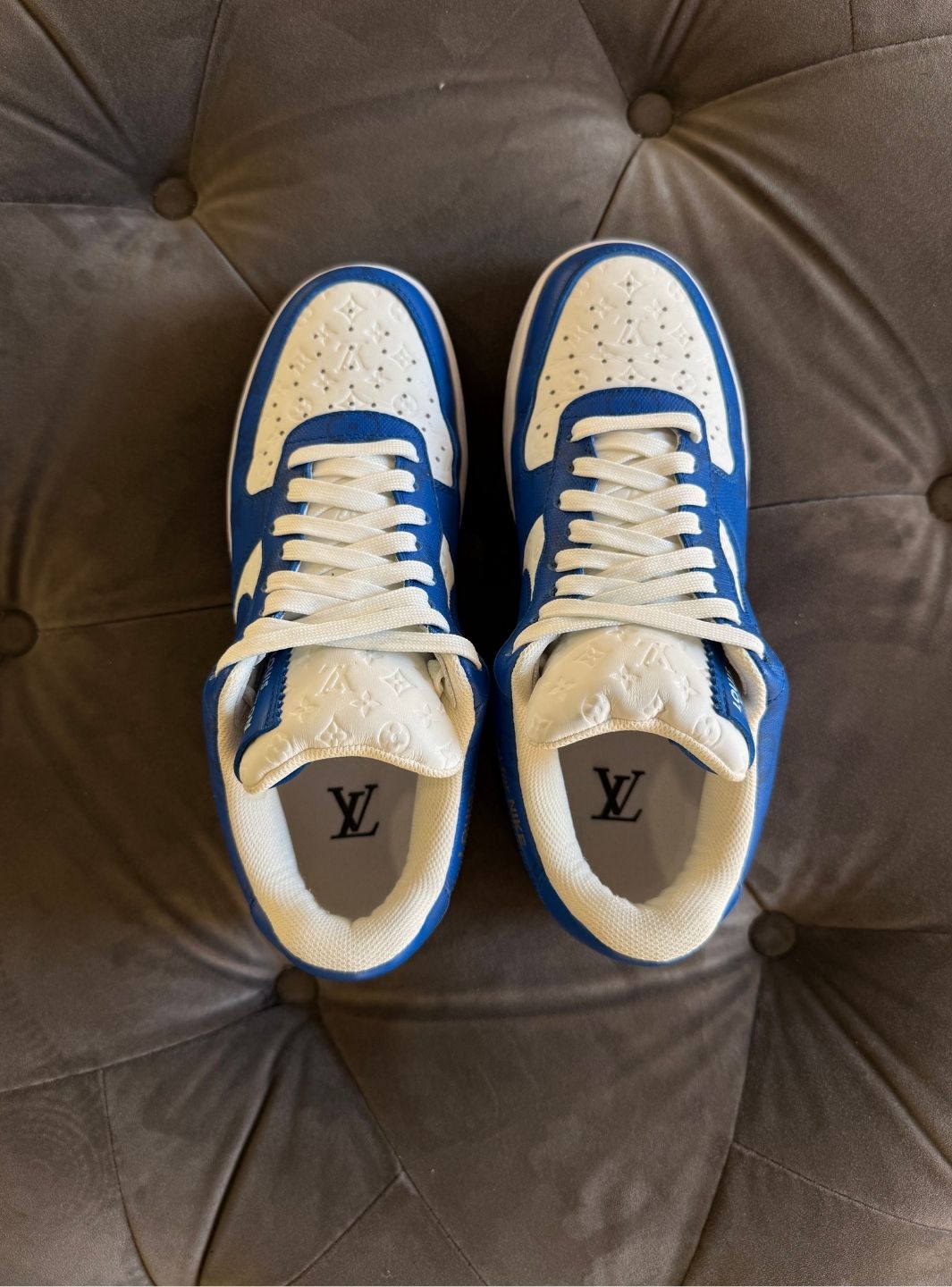 Louis Vuitton Nike Air Force 1 Low By Virgil Abloh White Royal - Sneakers Usate | ResellZone