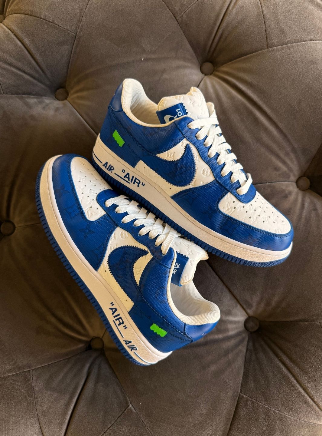Louis Vuitton Nike Air Force 1 Low By Virgil Abloh White Royal - Sneakers Usate | ResellZone